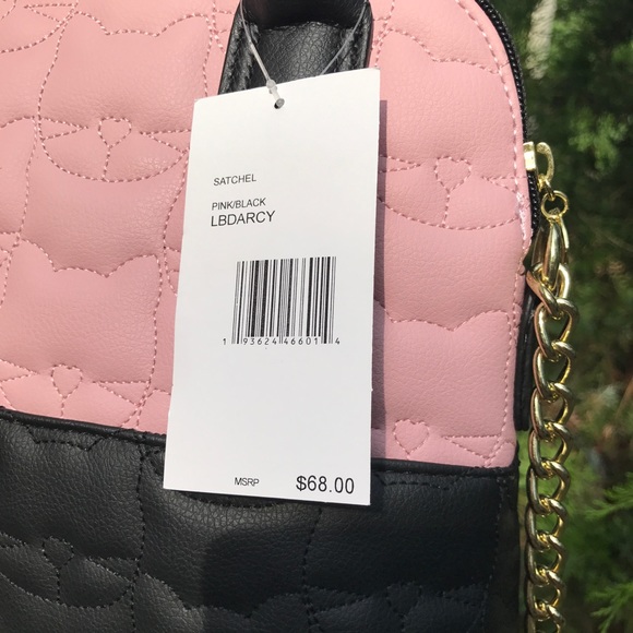 💗BETSEY JOHNSON TAUPE BLACK CROSSBODY SMALL BAG! - Picture 5 of 8